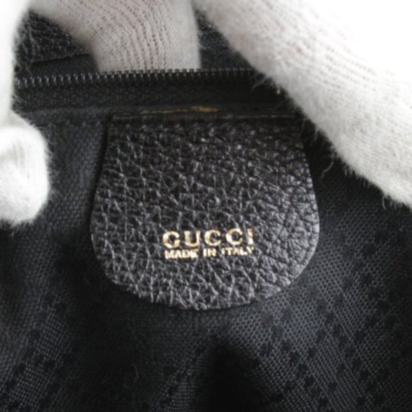 GUCCI Black Bamboo Backpack - Picture 11 of 14
